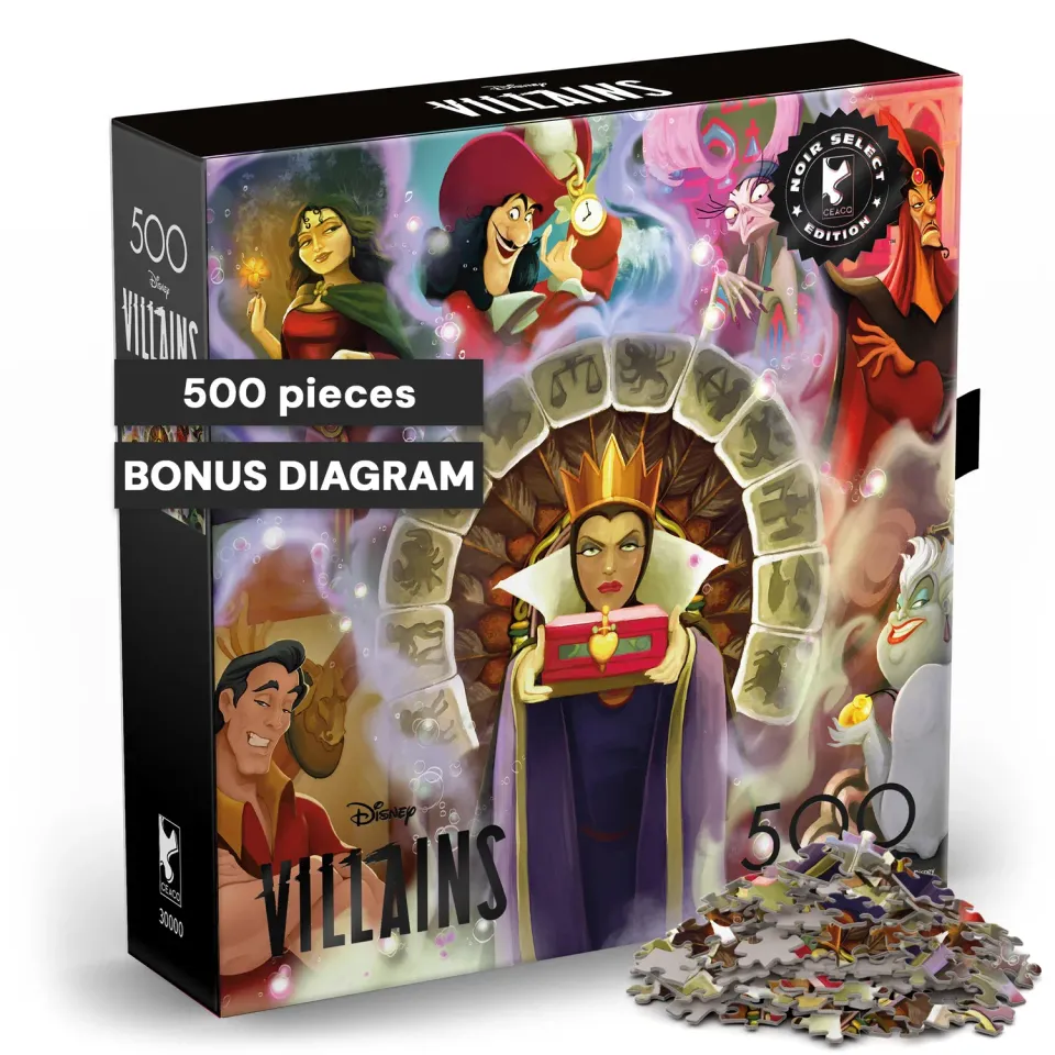 Buffalo Games Noir Select Disney Villains puslespil 500 brikker