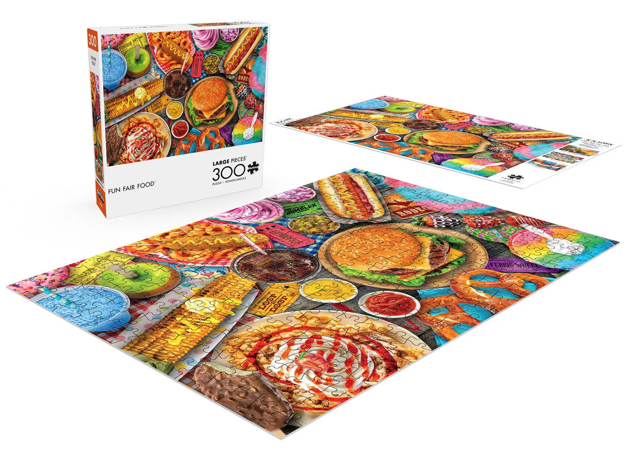 Buffalo Games Fun Fair Food puslespil 300 store brikker mad