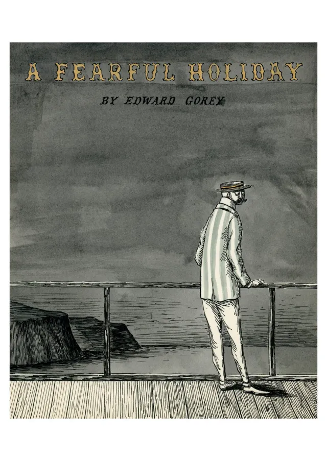 Pomegranate Edward Gorey A Fearful Holiday postkort