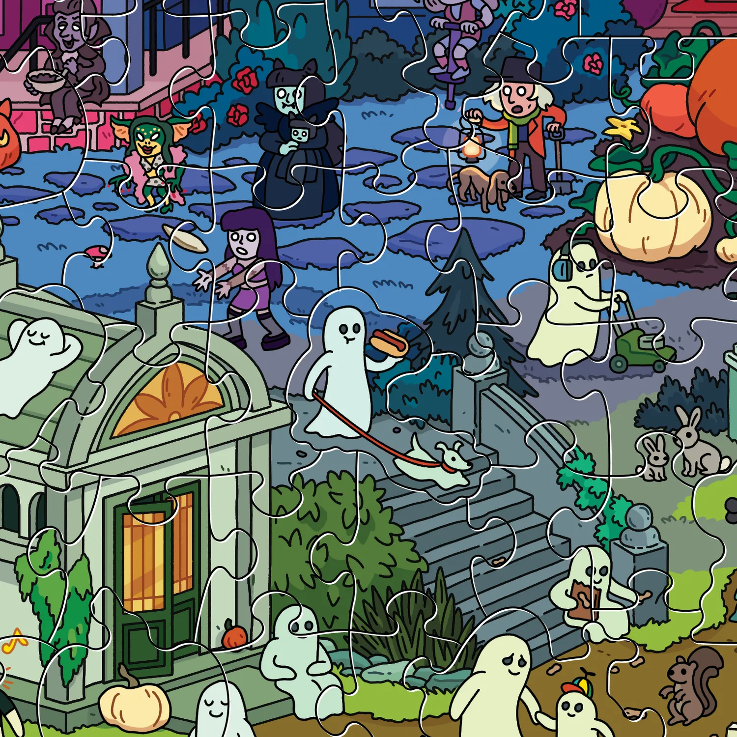 Magic Puzzle Company The Spooky Shire puslespil Halloween