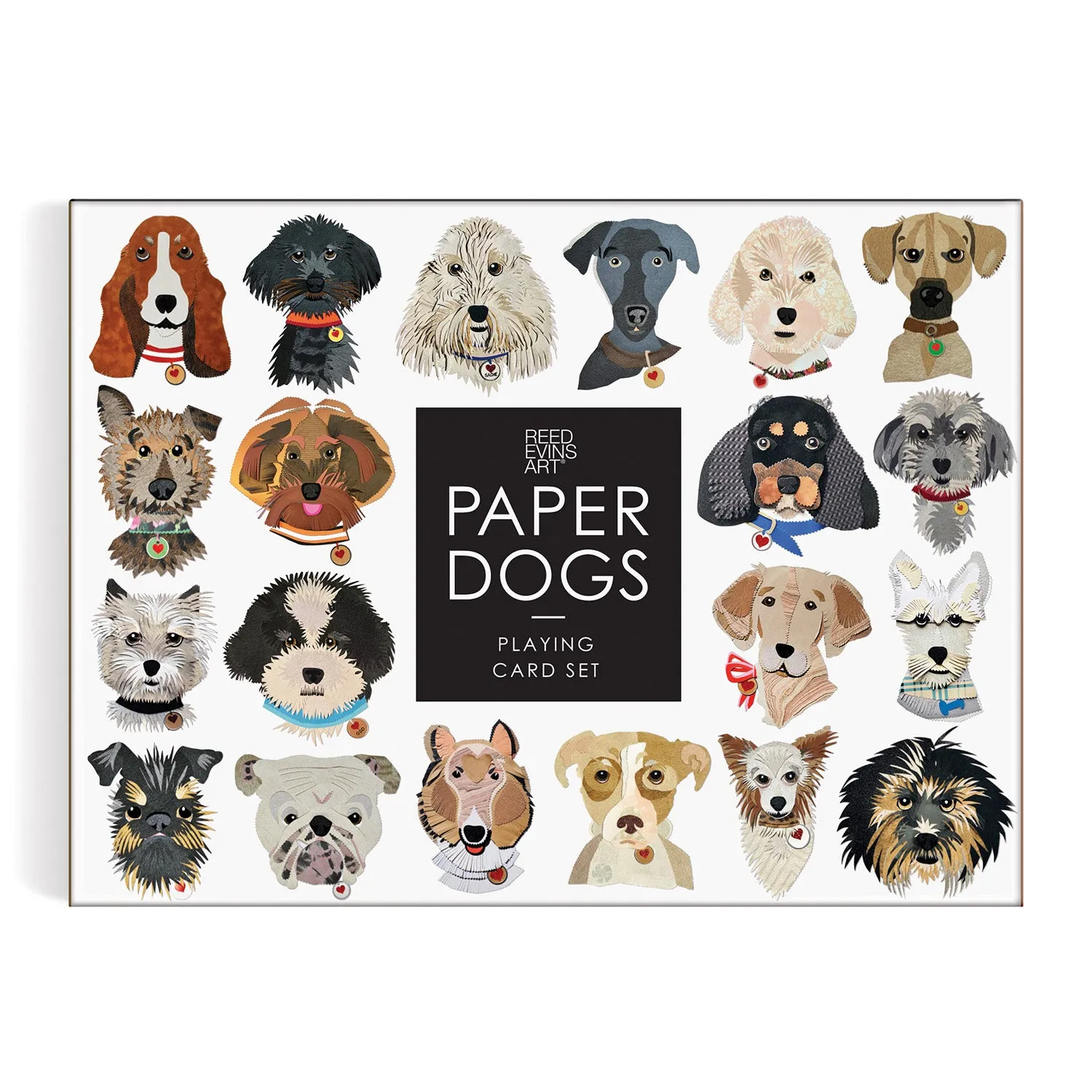 Good Puzzle Co. Paper Dogs spillekort 2 sæt hunde