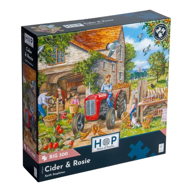 House of Puzzle BIG Cider Rosie puslespil 500 brikker landmotiv