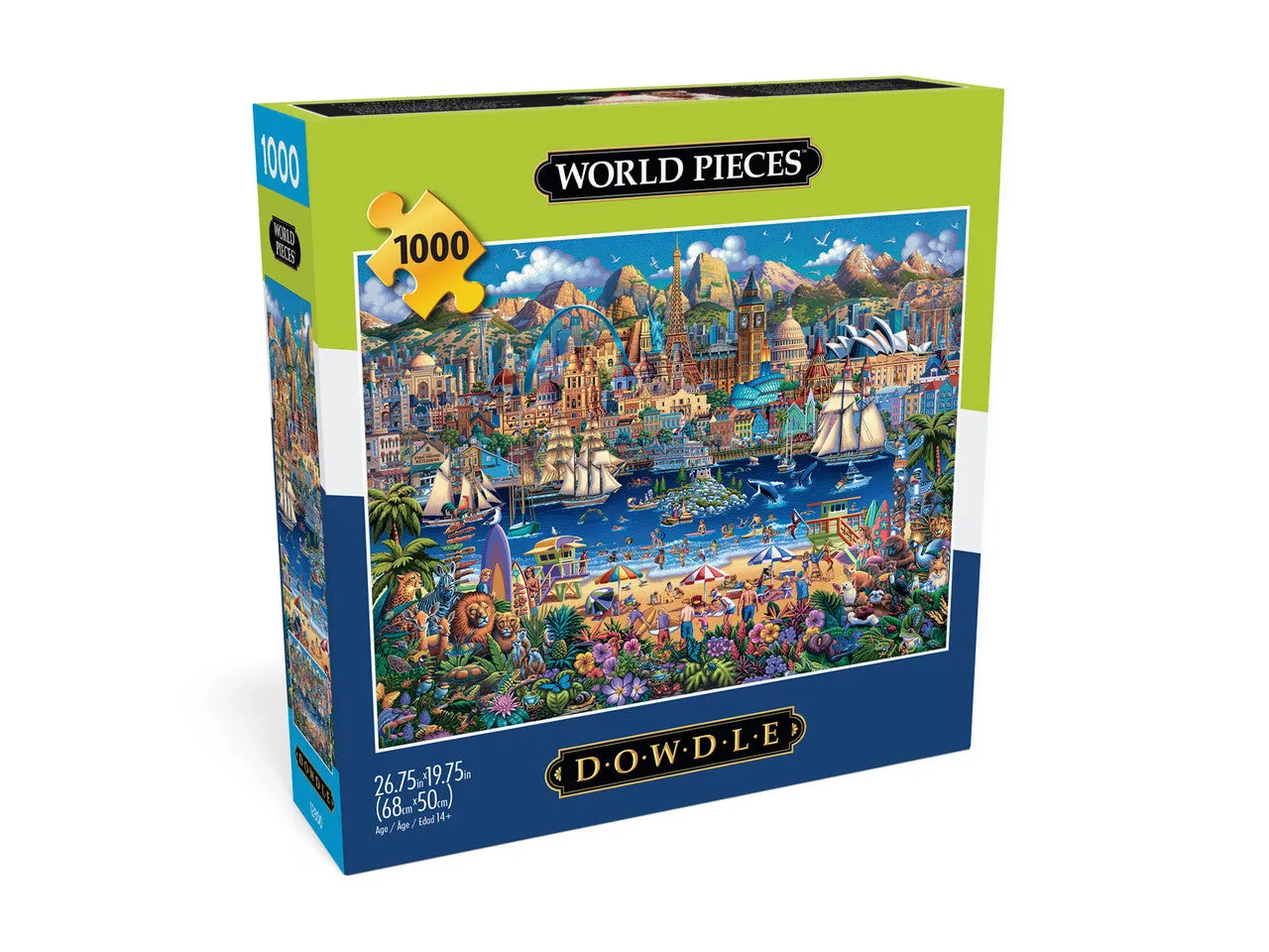 Buffalo Games World Pieces puslespil 1000 brikker