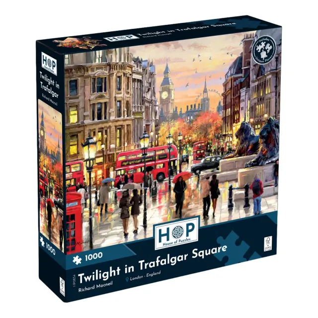 House of Puzzles Twilight in Trafalgar Square 1000 puslespil London