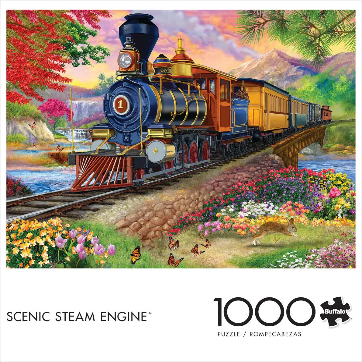 Buffalo Games Bigelow Scenic Steam Engine puslespil 1000 tog