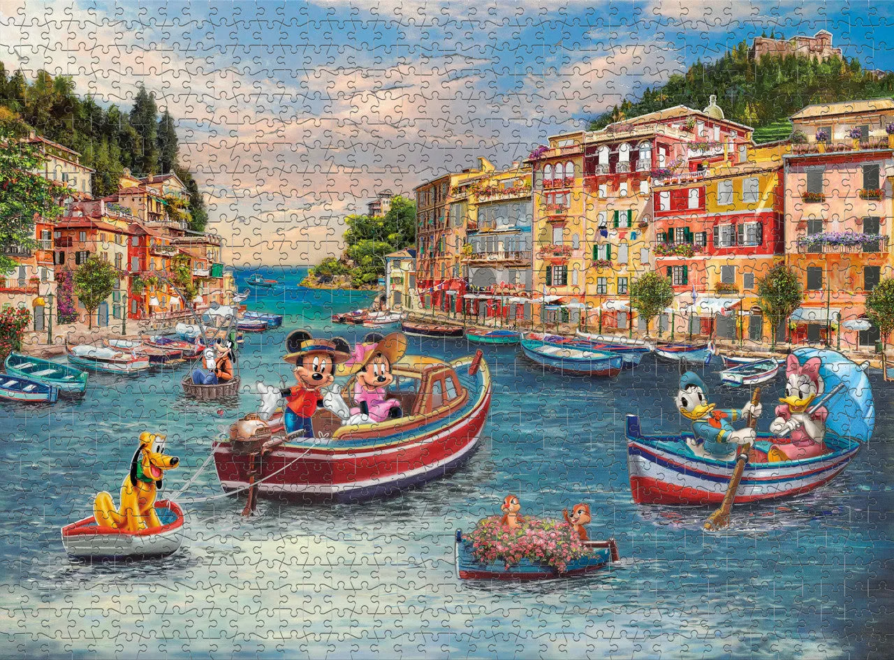Ceaco Silver Select Mickey Minnie Italy puslespil 1000 brikker Disney