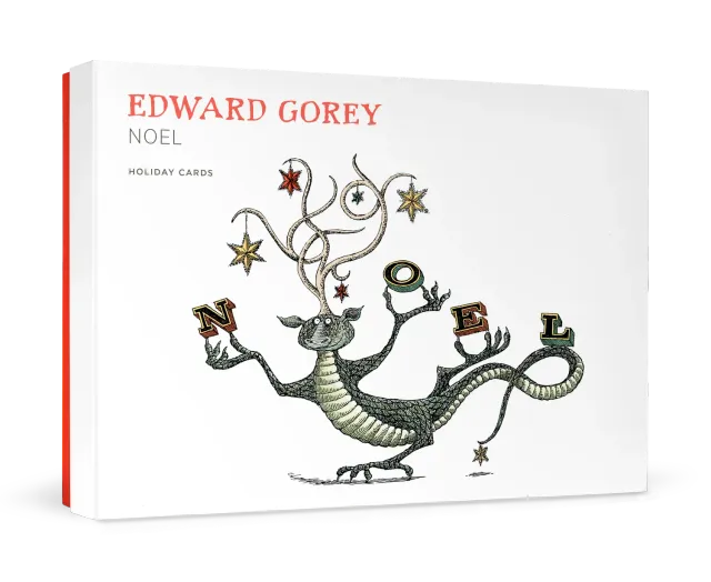 Pomegranate Edward Gorey Noel julekort sæt humor drage
