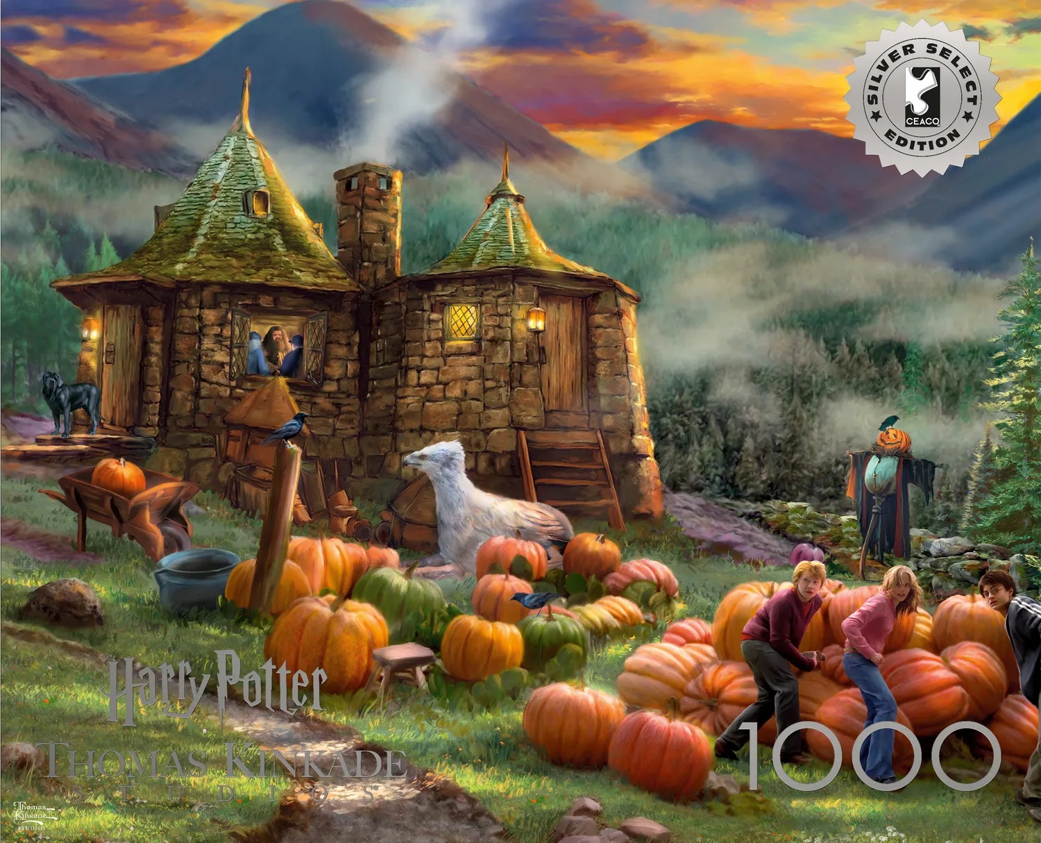 Ceaco Silver Select Hagrids Hut puslespil 1000 brikker Harry Potter