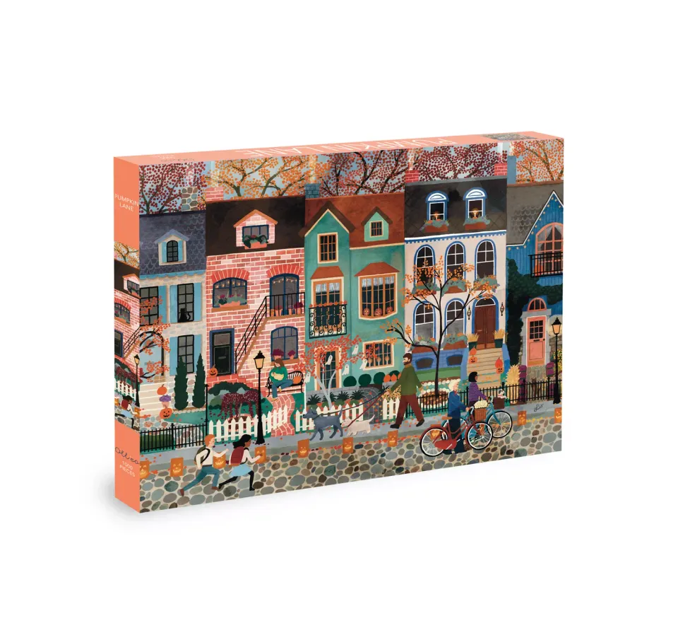 Olleo Pumpkin Lane puslespil 1000 brikker halloween