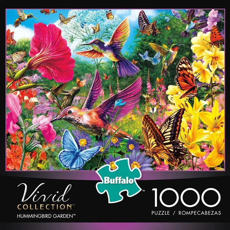 Buffalo Vivid Hummingbird Garden puslespil 1000 brikker