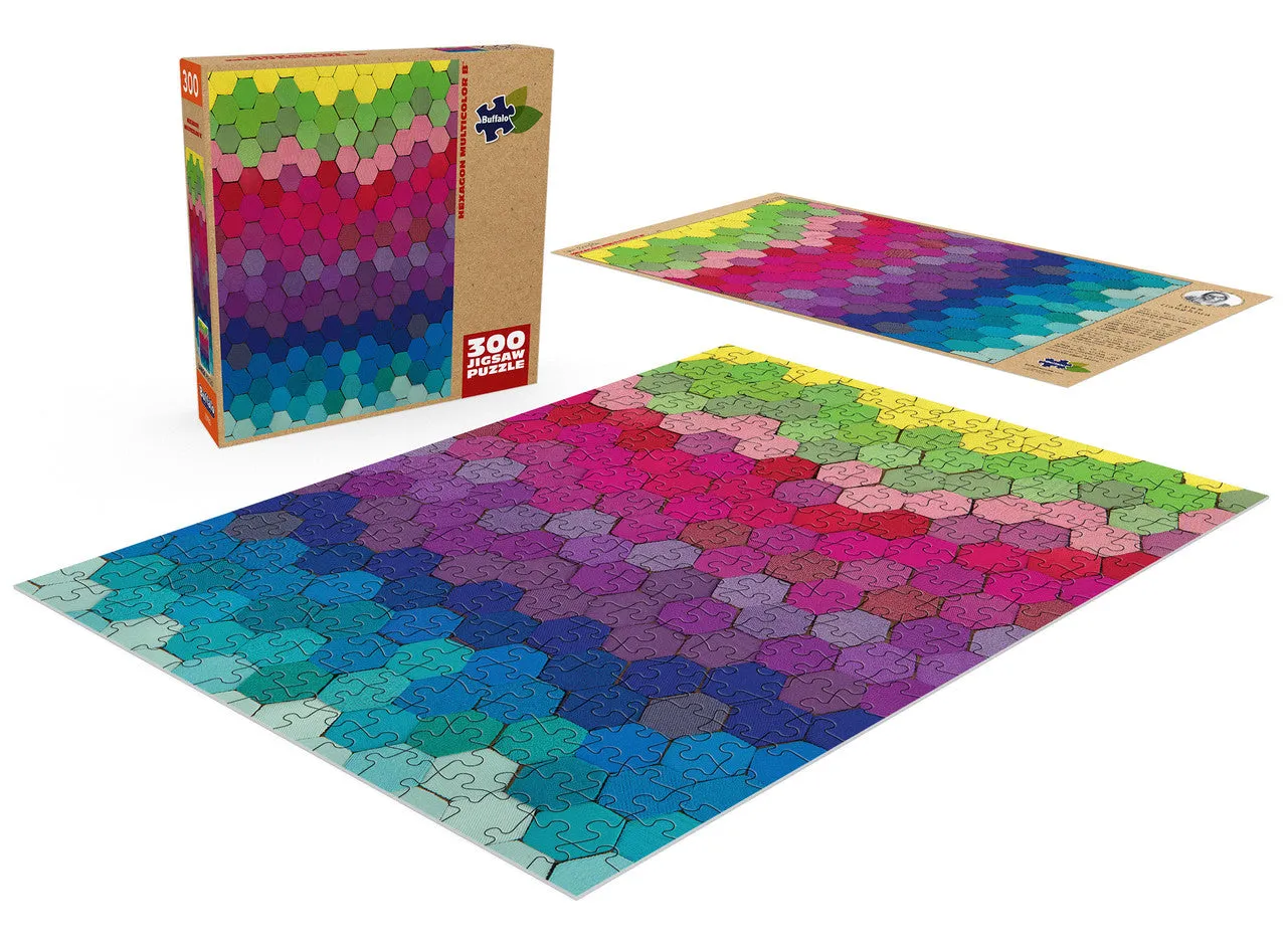 Buffalo Games Sustainable Hexagon Multicolor B puslespil 300 brikker