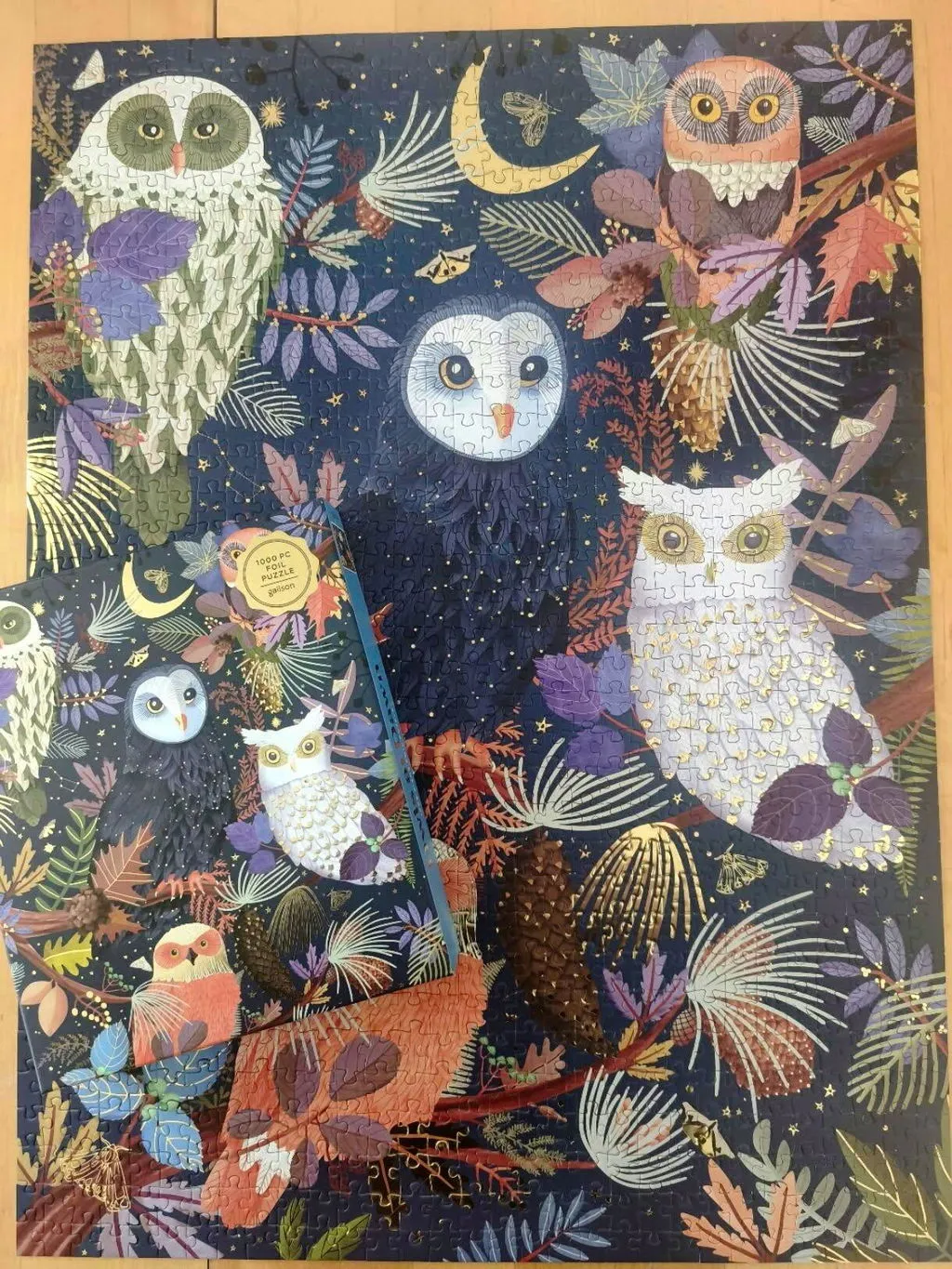 Good Puzzle Co. Owls at Dawn foliepuslespil 1000 brikker ugler