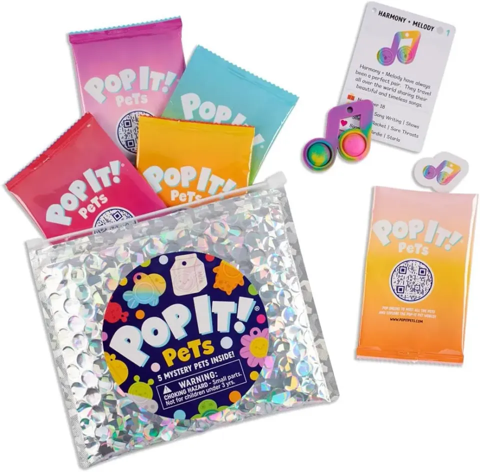 Buffalo Games Pop It! Pets Collectables Season 1 fidgetlegetøj blindbag