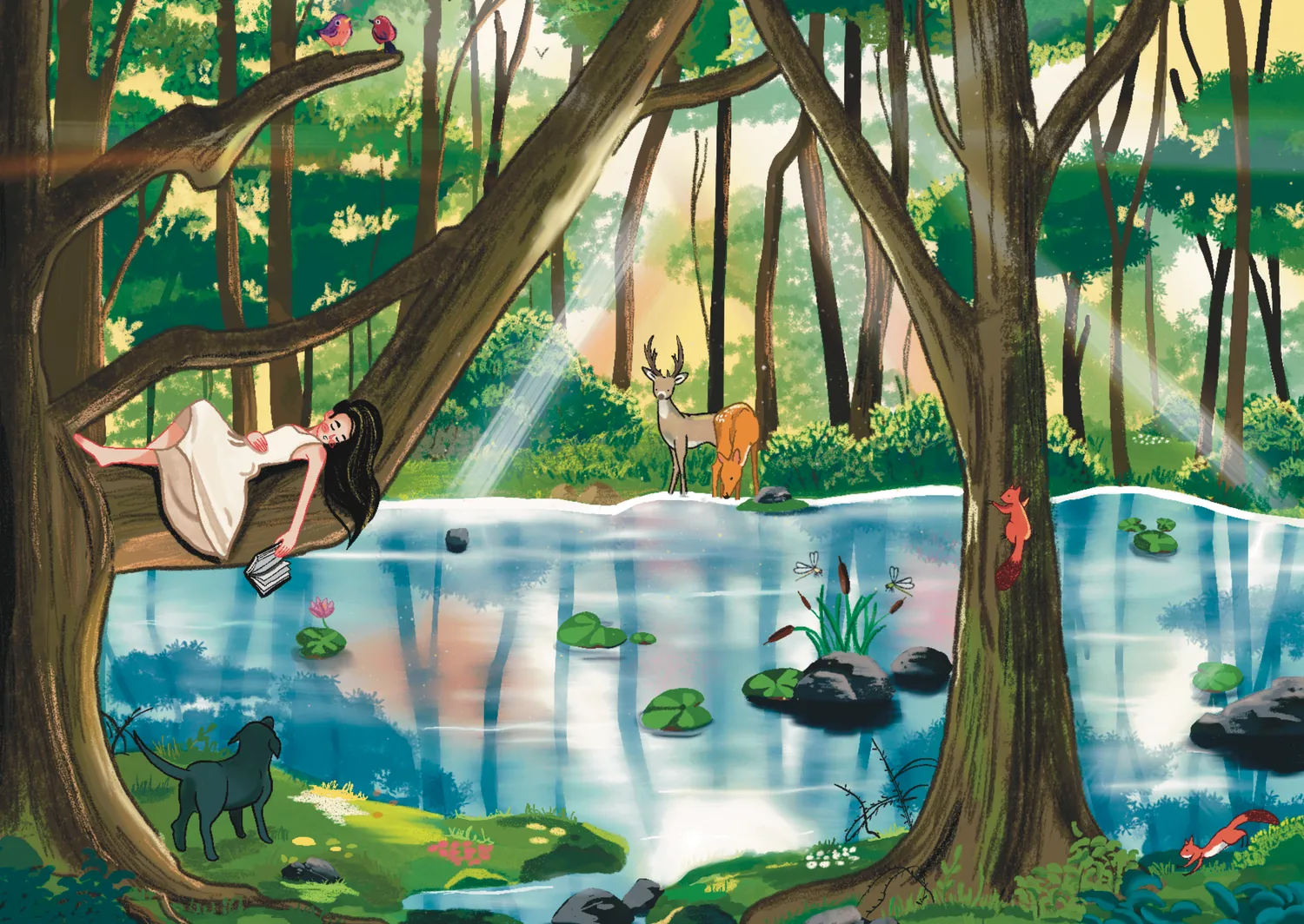 Olleo Woodland Wisdom puslespil 500 brikker – skovmotiv