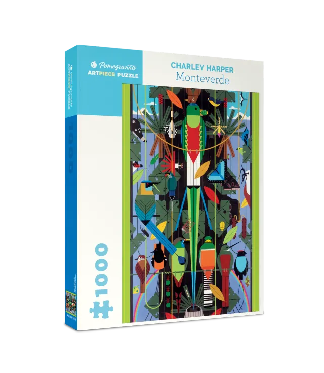 Pomegranate Charley Harper Monteverde puslespil 1000 brikker
