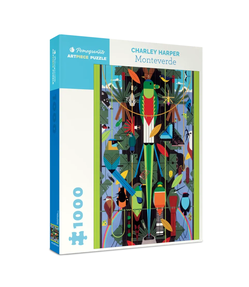 Pomegranate Charley Harper Monteverde puslespil 1000 brikker