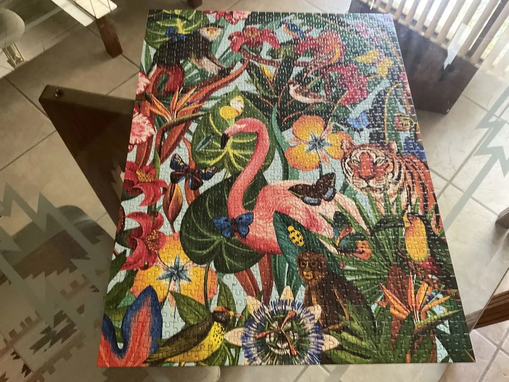 Galison Wild Tropics surprise puslespil 1000 brikker jungle