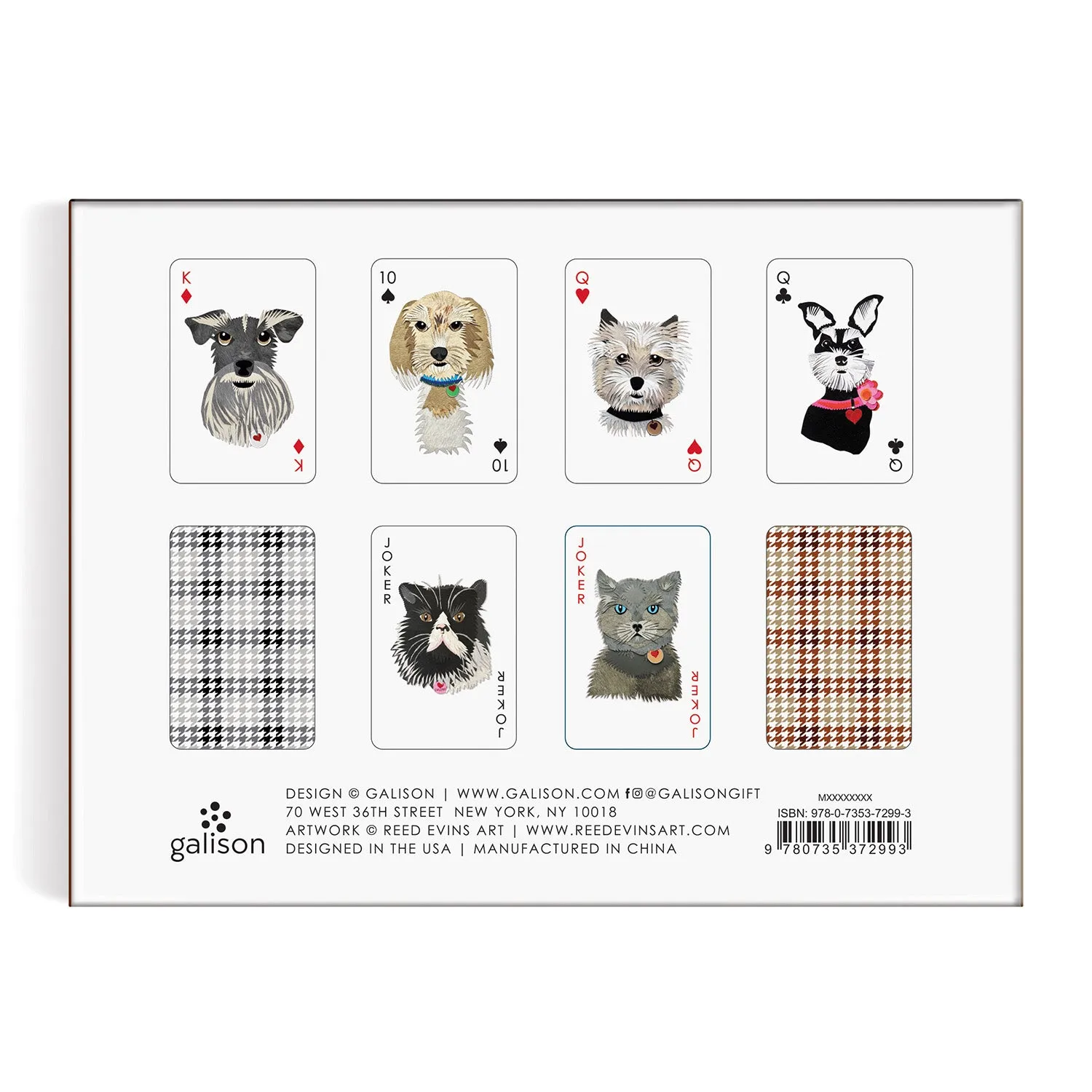 Good Puzzle Co. Paper Dogs spillekort 2 sæt hunde