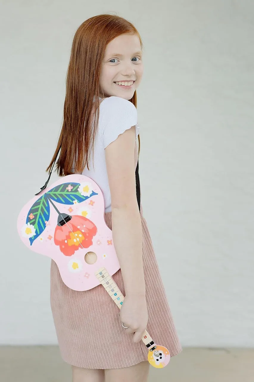 Buffalo Games Tinkertar Pink Floral børneguitar 1-strenget