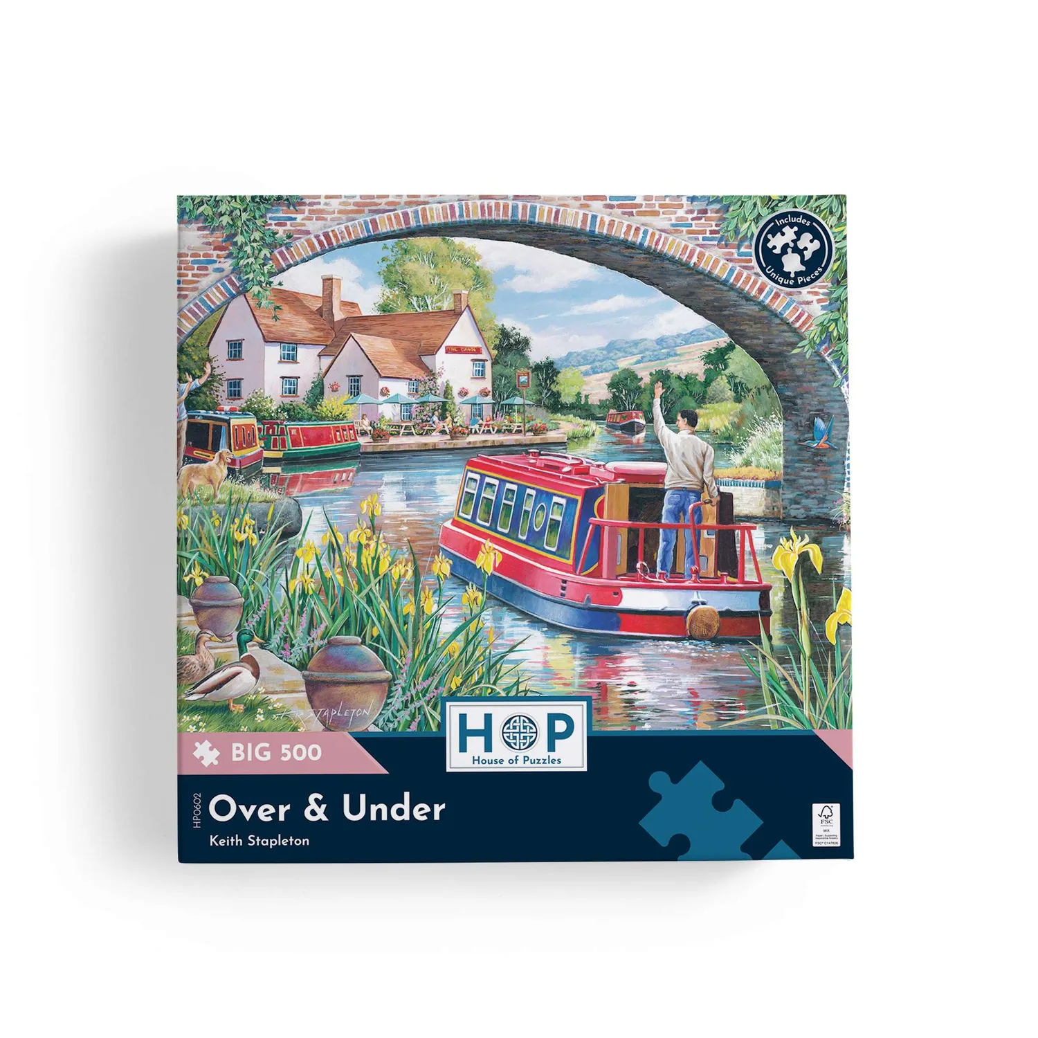 House of Puzzles BIG Over & Under 500 brikker puslespil både