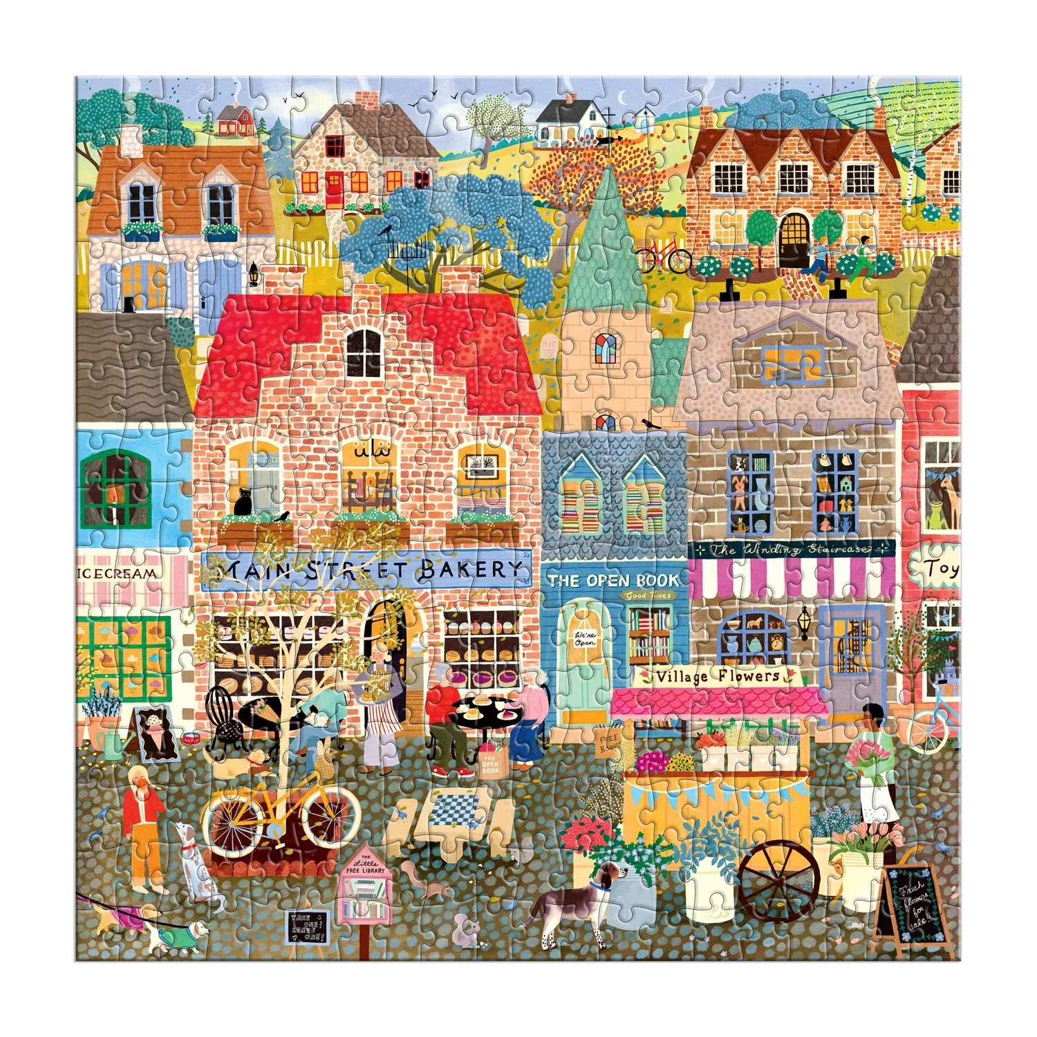 Galison Main Street Morning puslespil 300 brikker by
