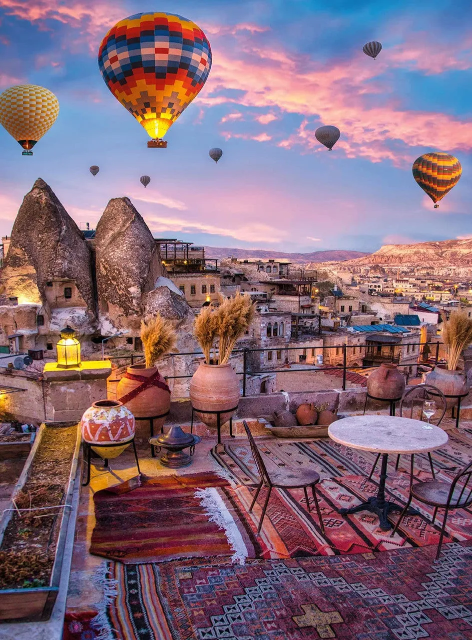Buffalo Games Blanc Cappadocia puslespil 1000 brikker balloner
