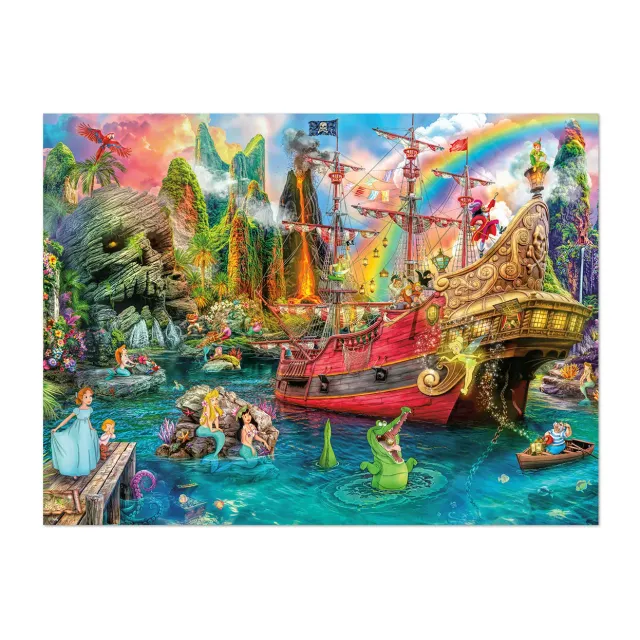 Buffalo Games Sapphire Select Peter Pan Mermaid Lagoon puslespil 1000 Disney