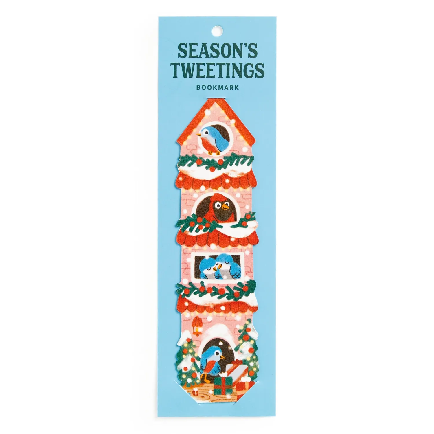 Good Puzzle Co. Season's Tweetings bogmærke fugle jul