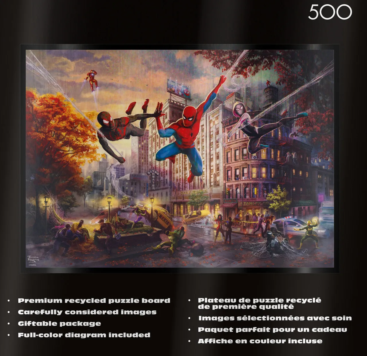 Ceaco Silver Select Spider-Man Ultimate Alliance puslespil 500 brikker