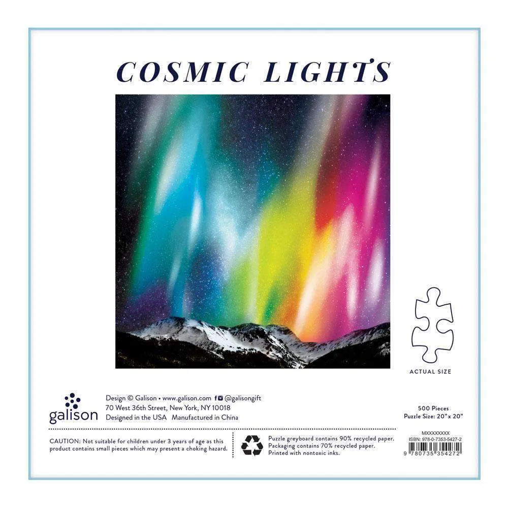 Galison Cosmos Cosmic Lights puslespil 500 brikker rummet