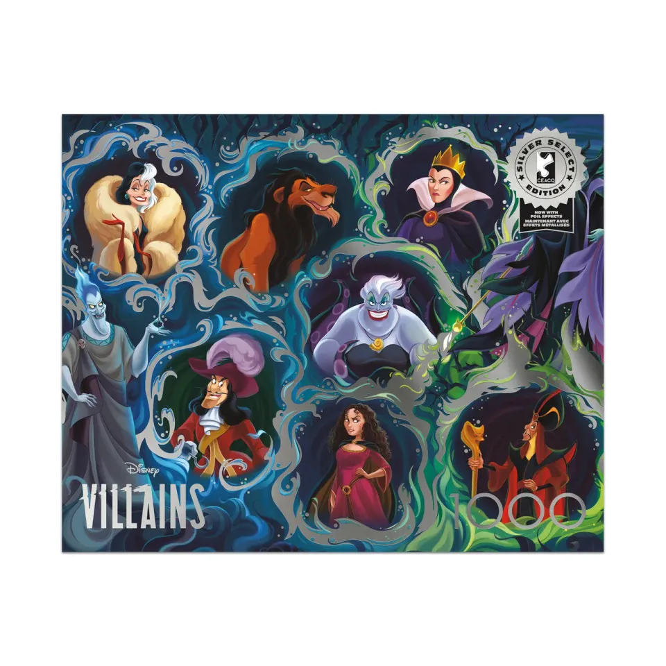 Buffalo Games Silver Select Disney Villains puslespil 1000 brikker skurke