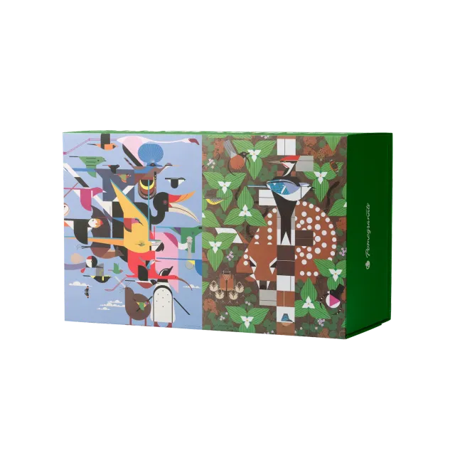 Pomegranate Charley Harper 120 brikker puslespil dobbeltsidet fugle