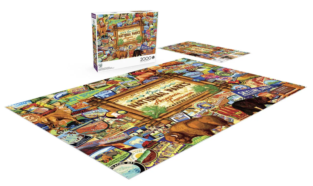 Buffalo Games Our National Parks puslespil 2000 brikker collage