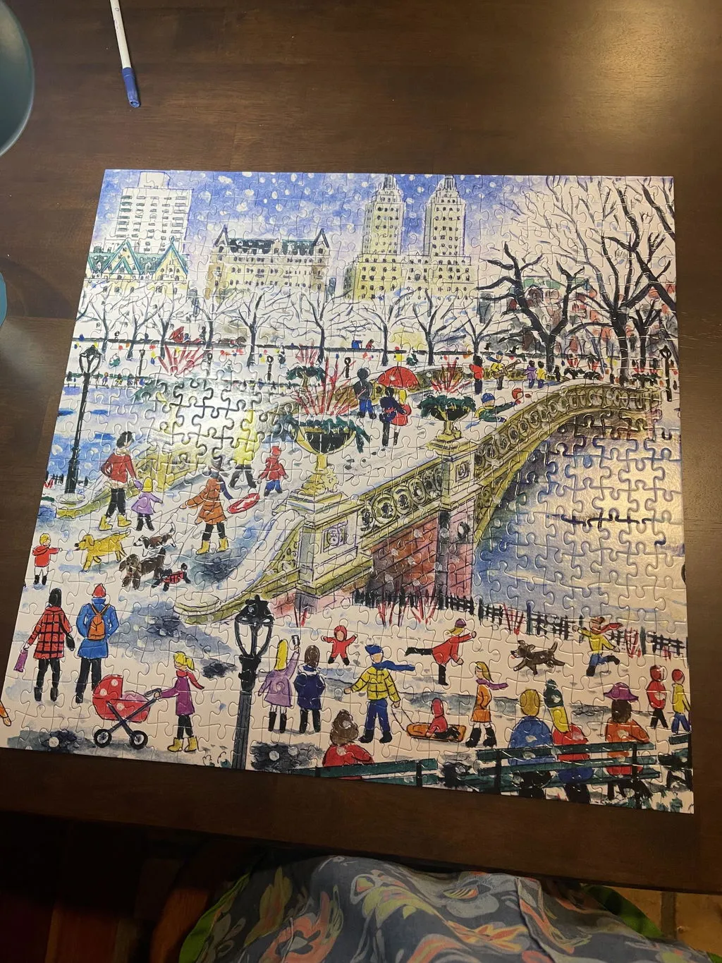 Galison Michael Storrings Bow Bridge puslespil 500 brikker jul