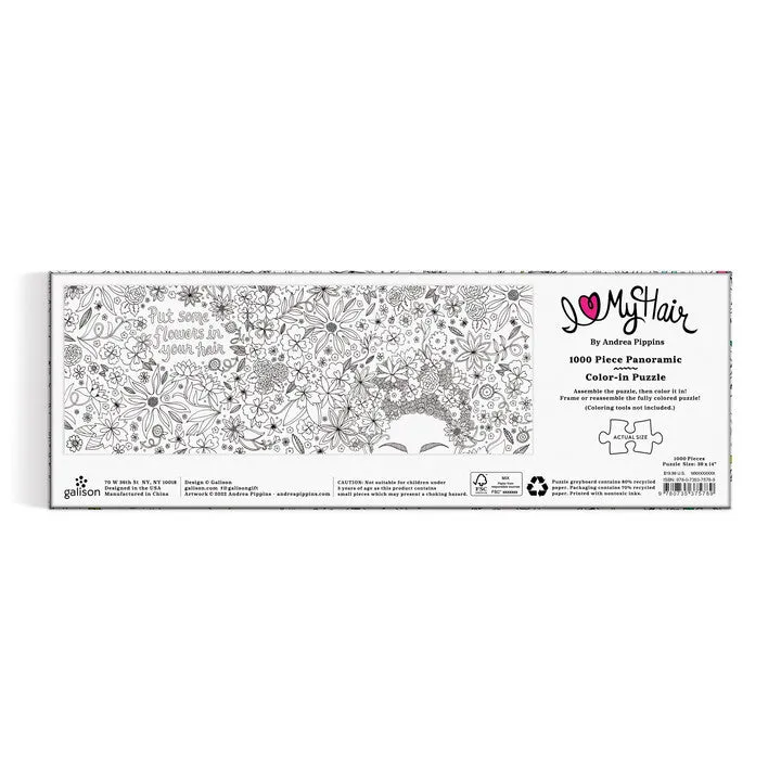 Andrea Pippins Flowers puslespil 1000 brikker malebog panorama