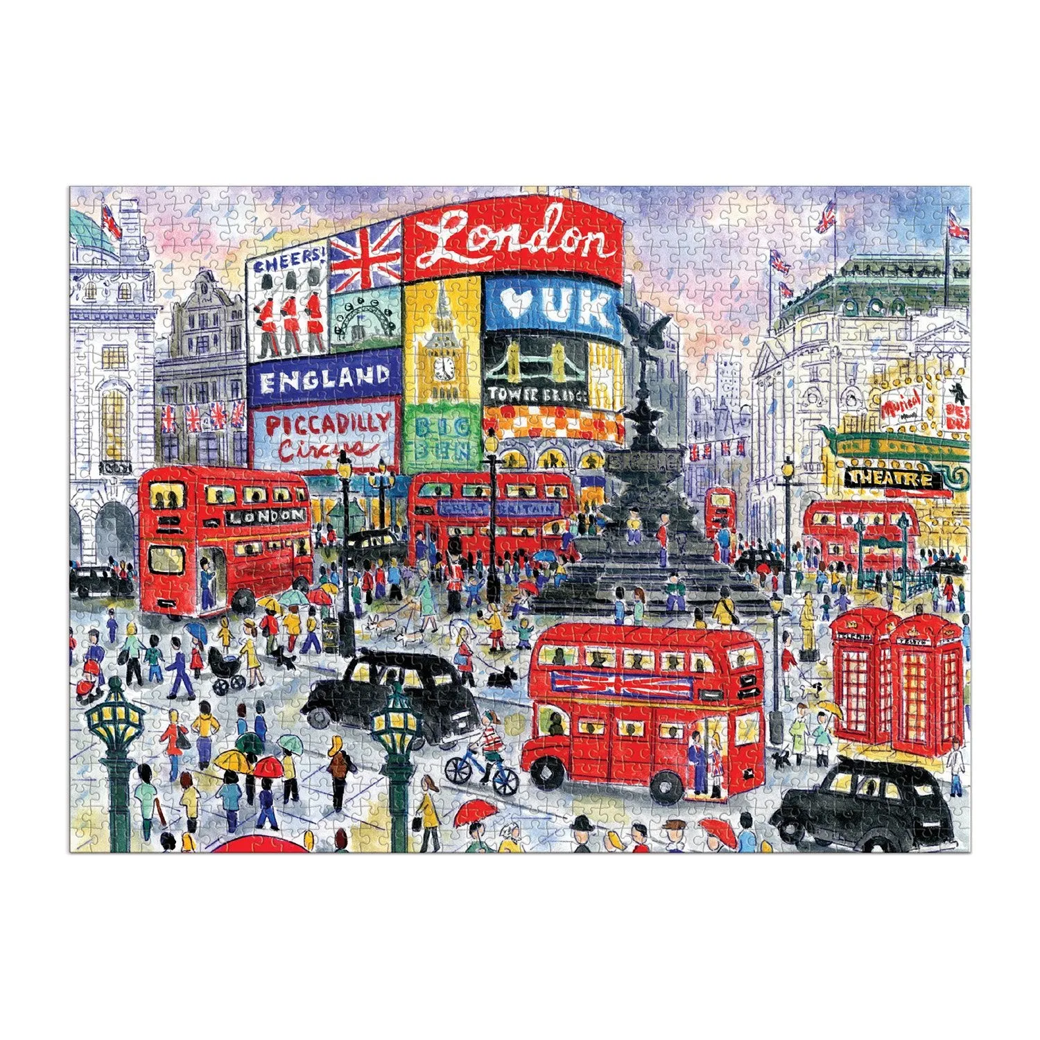 Galison Michael Storrings London puslespil 1000 brikker bymotiv