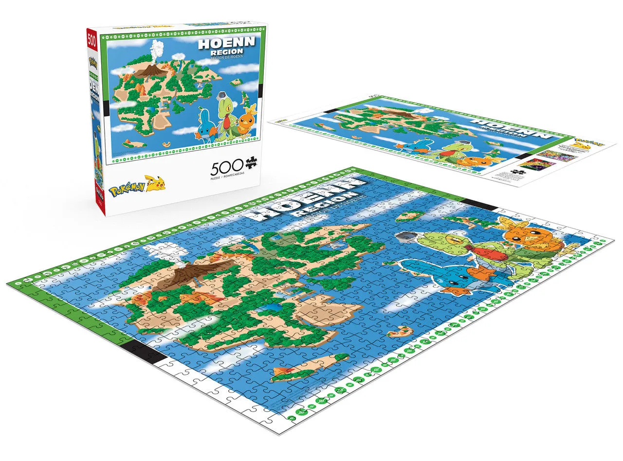 Buffalo Games Pokemon Hoenn Region puslespil 500 brikker