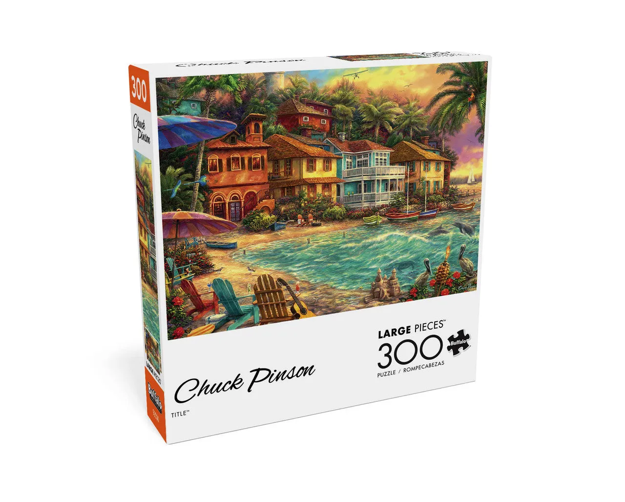 Buffalo Games Island Time puslespil 300 store brikker strand
