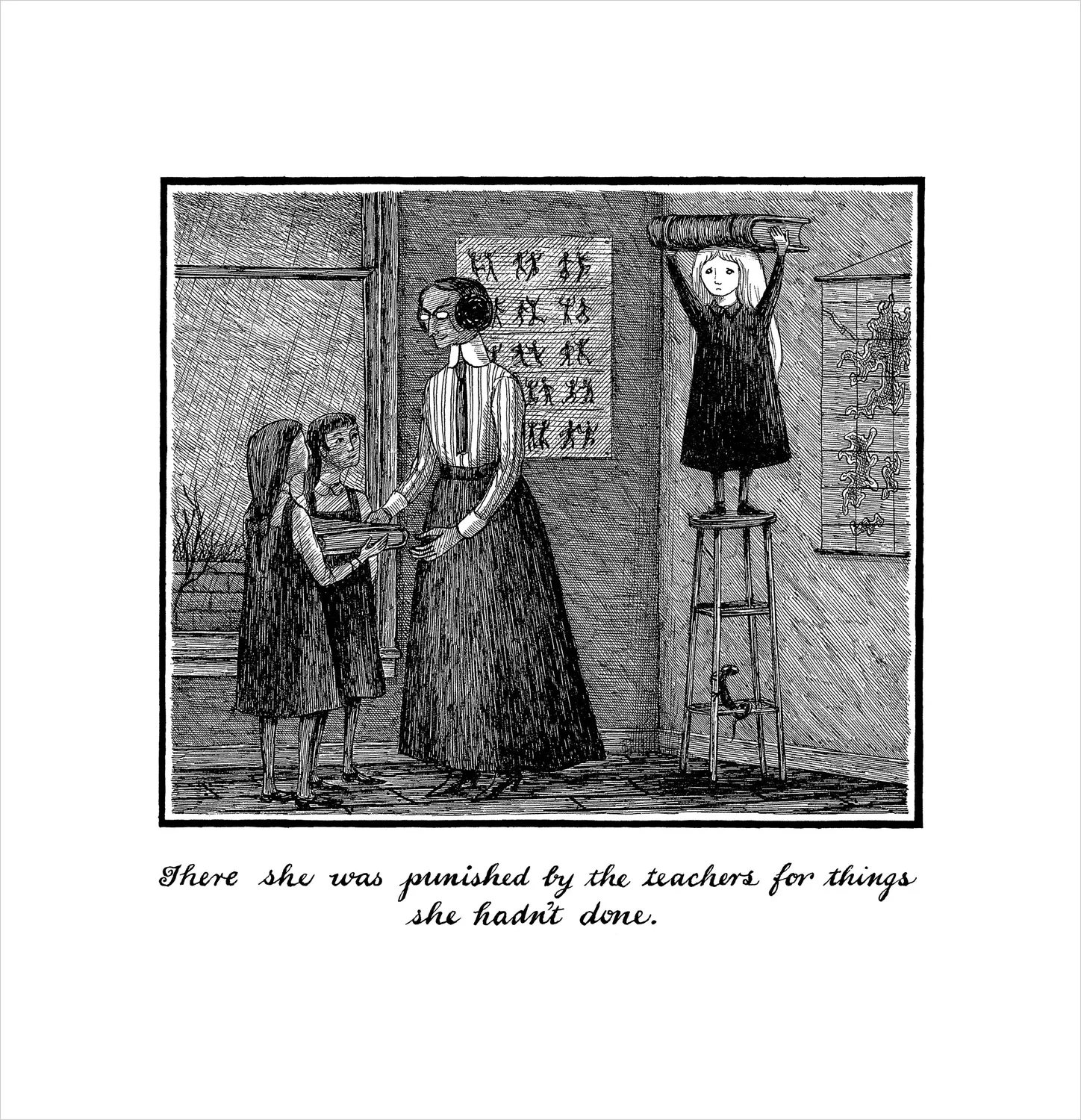 Pomegranate Edward Gorey The Hapless Child bog illustreret
