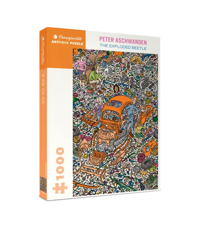 Pomegranate Peter Aschwanden The Exploded Beetle puslespil 1000 brikker