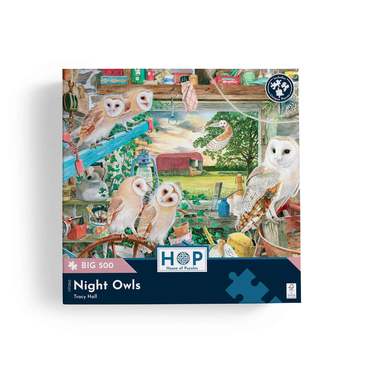 House of Puzzles BIG Night Owls 500 brikker puslespil ugler