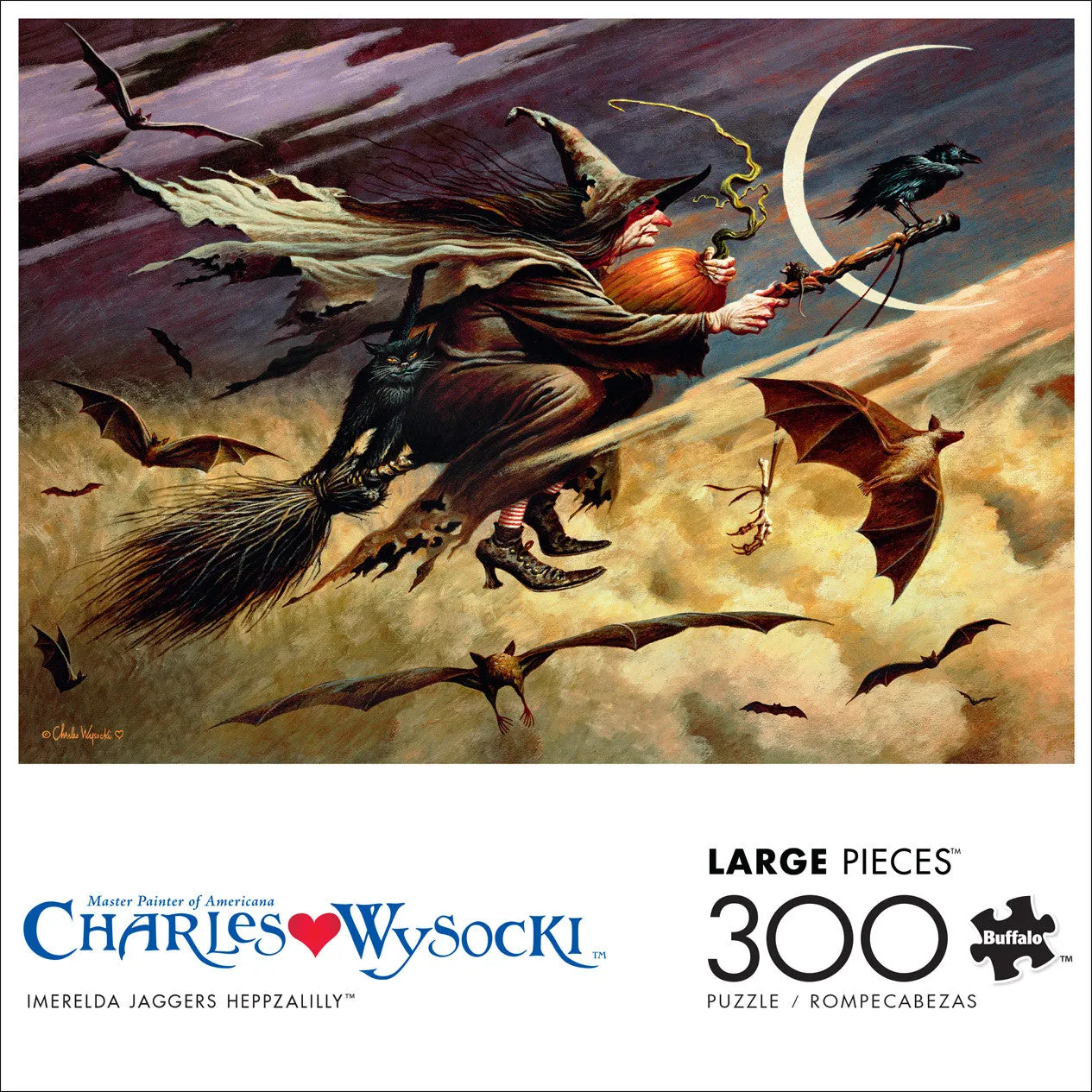 Buffalo Games Charles Wysocki Imerelda Jagger puslespil 300 brikker heks
