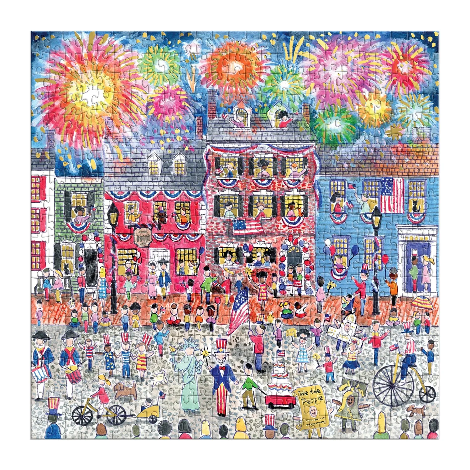 Good Puzzle Co. Michael Storrings Celebrate USA puslespil 500 folie