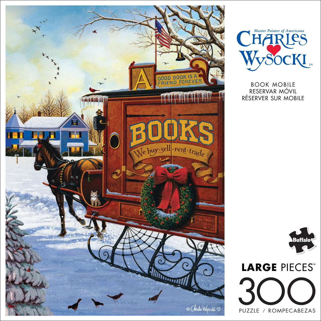 Buffalo Games Wysocki Book Mobile puslespil 300 brikker store