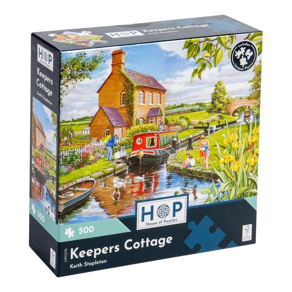 House of Puzzle Keepers Cottage puslespil 500 brikker hus