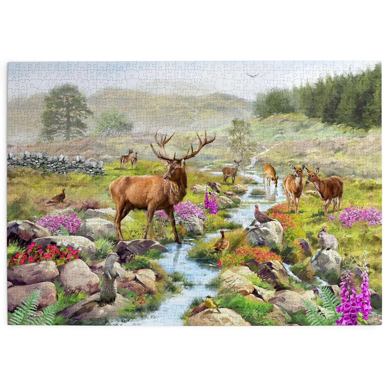 House of Puzzles Highland Majesty puslespil 1000 brikker hjort