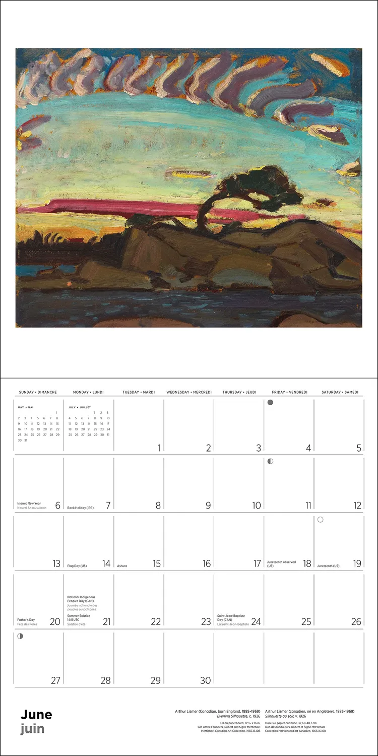 Pomegranate The Group of Seven 2027 vægkalender landskab