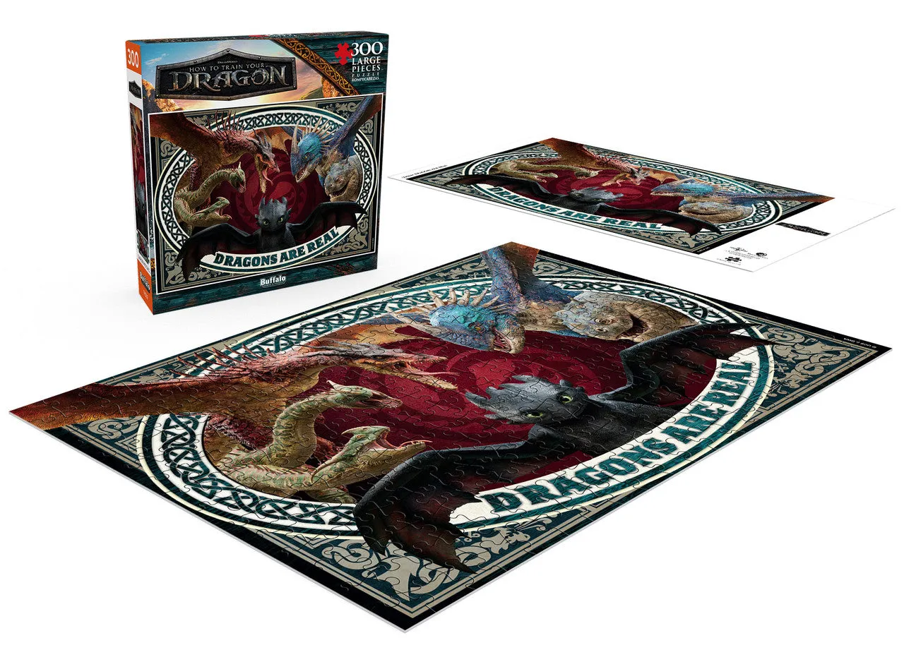 Buffalo Games Dragons Are Real puslespil 300 brikker large