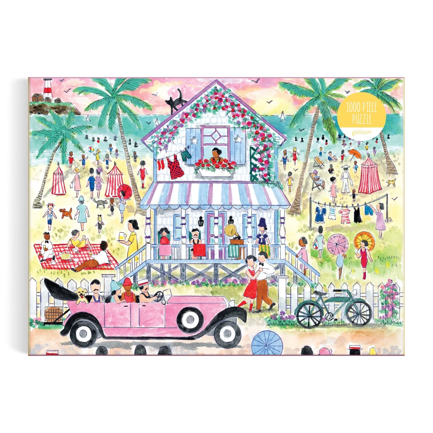Galison Michael Storrings Roaring 20s Beach House puslespil 1000 brikker