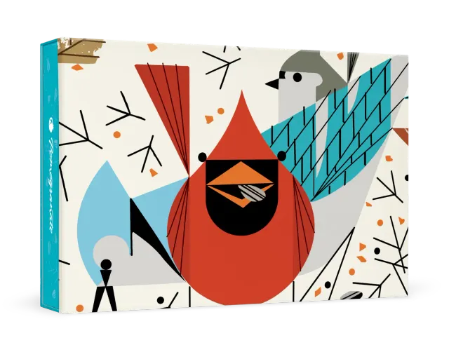 Pomegranate Charley Harper Birdfeeders takkekort 10 stk